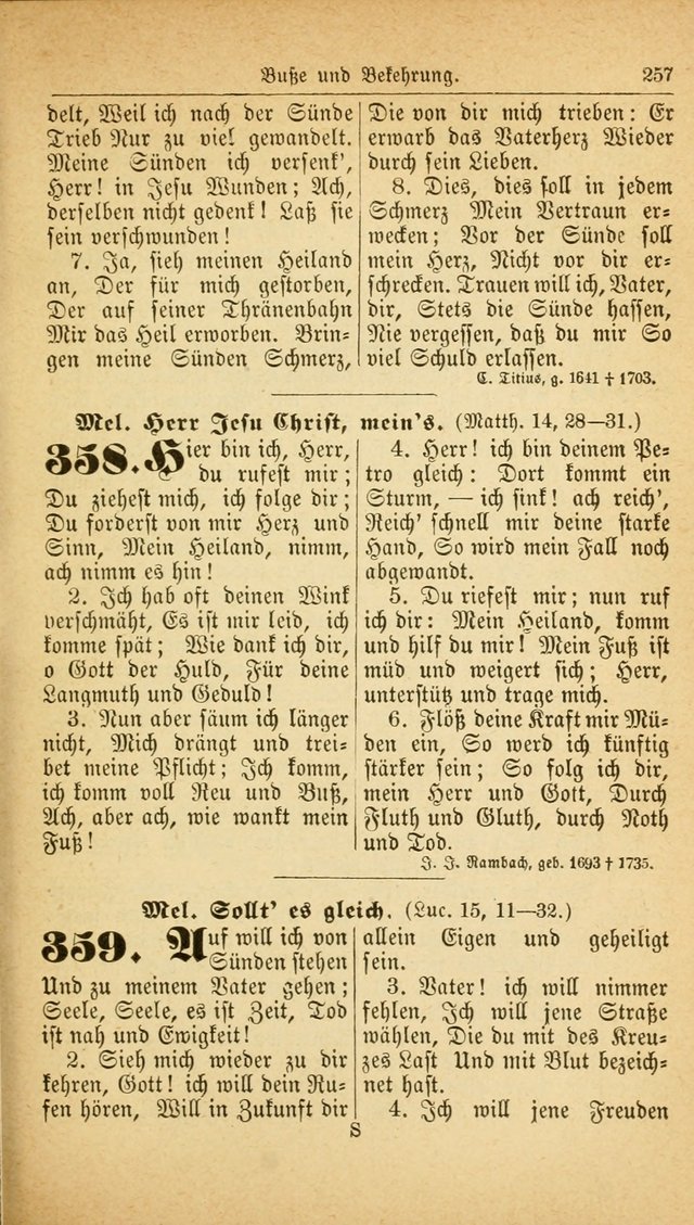 Deutsches Gesangbuch: für den Evangelisch-Lutherische Kirche in den Vereinigten Staaten herausgegen mit kirchlicher Genehmigung  page 311