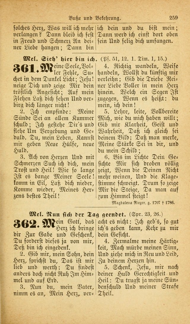 Deutsches Gesangbuch: für den Evangelisch-Lutherische Kirche in den Vereinigten Staaten herausgegen mit kirchlicher Genehmigung  page 313
