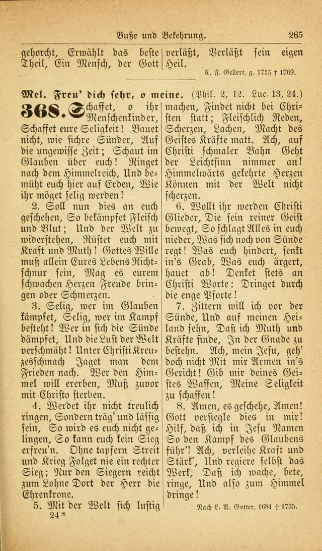 Deutsches Gesangbuch: für den Evangelisch-Lutherische Kirche in den Vereinigten Staaten herausgegen mit kirchlicher Genehmigung  page 319