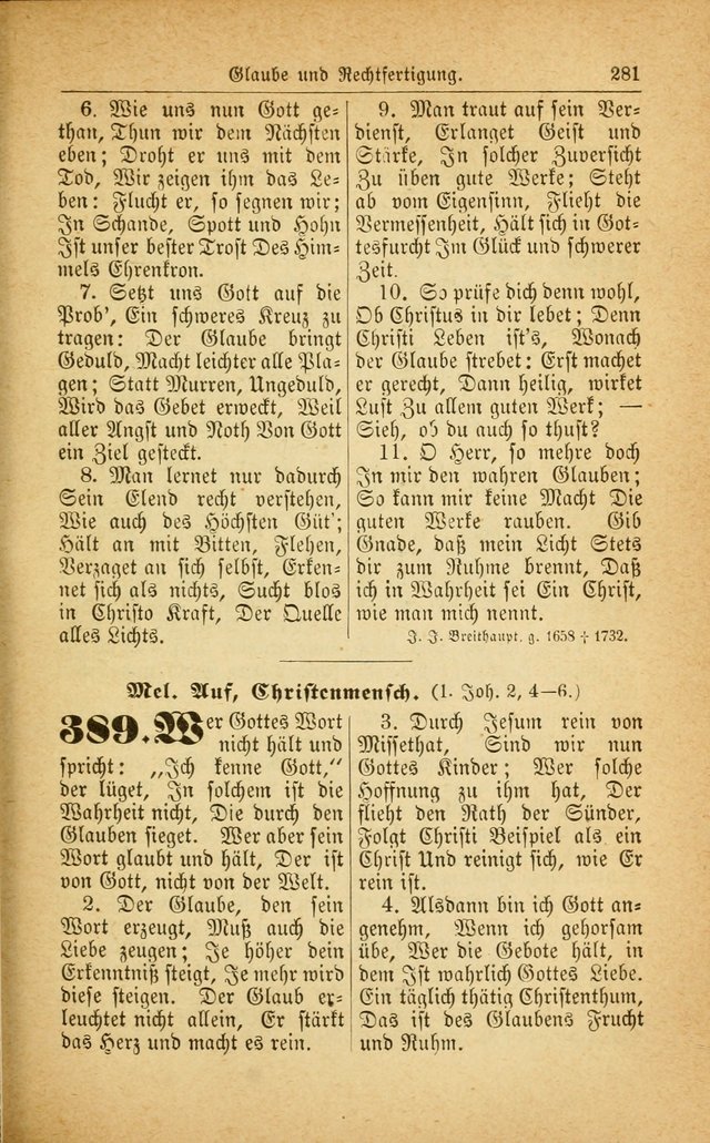 Deutsches Gesangbuch: für den Evangelisch-Lutherische Kirche in den Vereinigten Staaten herausgegen mit kirchlicher Genehmigung  page 335