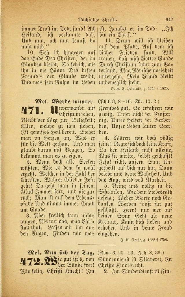 Deutsches Gesangbuch: für den Evangelisch-Lutherische Kirche in den Vereinigten Staaten herausgegen mit kirchlicher Genehmigung  page 401