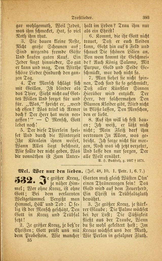 Deutsches Gesangbuch: für den Evangelisch-Lutherische Kirche in den Vereinigten Staaten herausgegen mit kirchlicher Genehmigung  page 447
