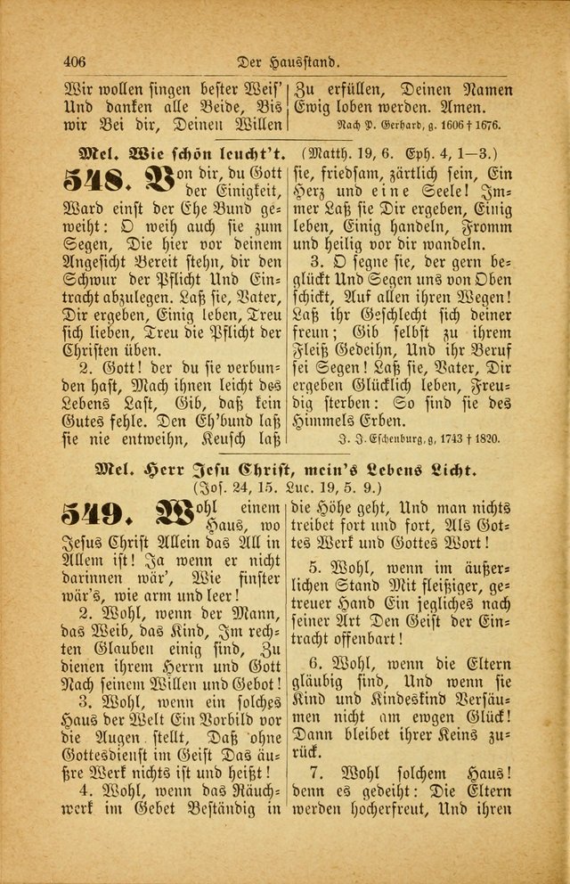 Deutsches Gesangbuch: für den Evangelisch-Lutherische Kirche in den Vereinigten Staaten herausgegen mit kirchlicher Genehmigung  page 460