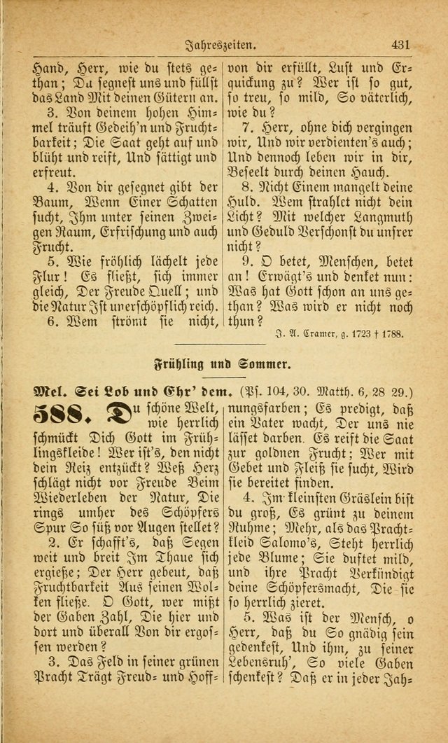 Deutsches Gesangbuch: für den Evangelisch-Lutherische Kirche in den Vereinigten Staaten herausgegen mit kirchlicher Genehmigung  page 485