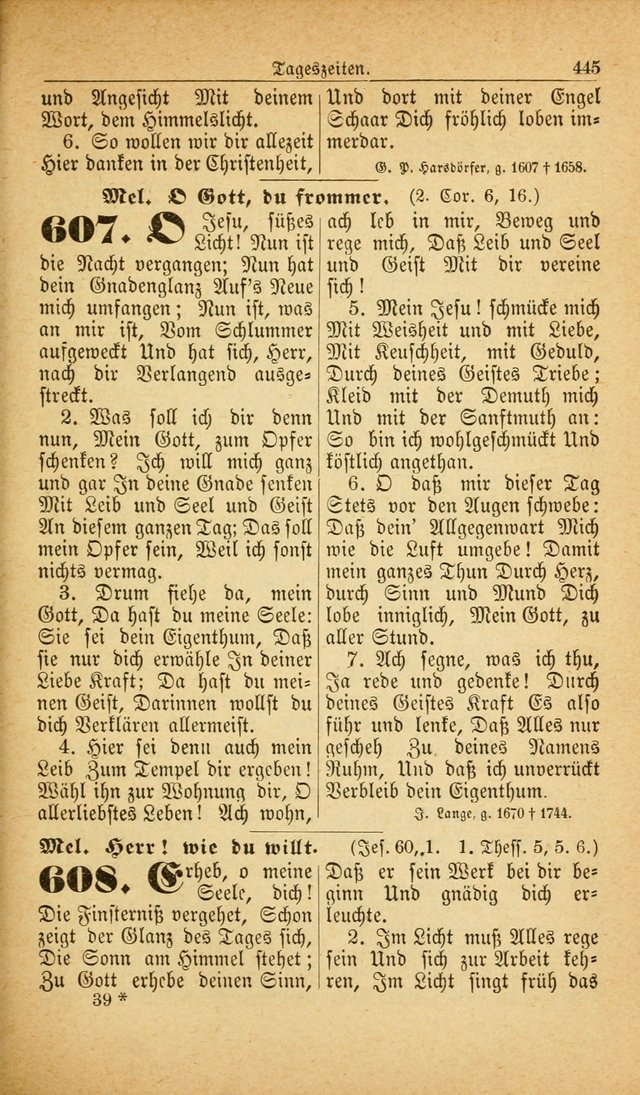 Deutsches Gesangbuch: für den Evangelisch-Lutherische Kirche in den Vereinigten Staaten herausgegen mit kirchlicher Genehmigung  page 499
