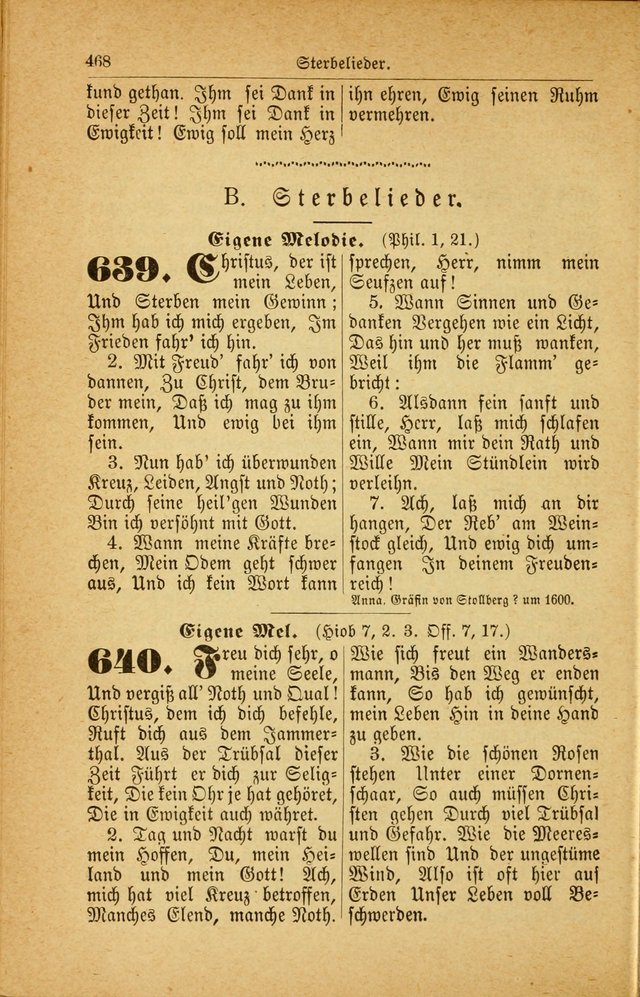 Deutsches Gesangbuch: für den Evangelisch-Lutherische Kirche in den Vereinigten Staaten herausgegen mit kirchlicher Genehmigung  page 522