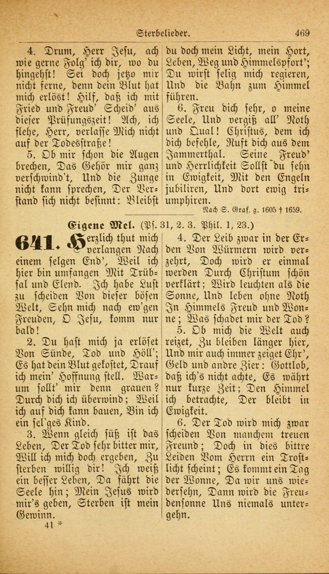 Deutsches Gesangbuch: für den Evangelisch-Lutherische Kirche in den Vereinigten Staaten herausgegen mit kirchlicher Genehmigung  page 523