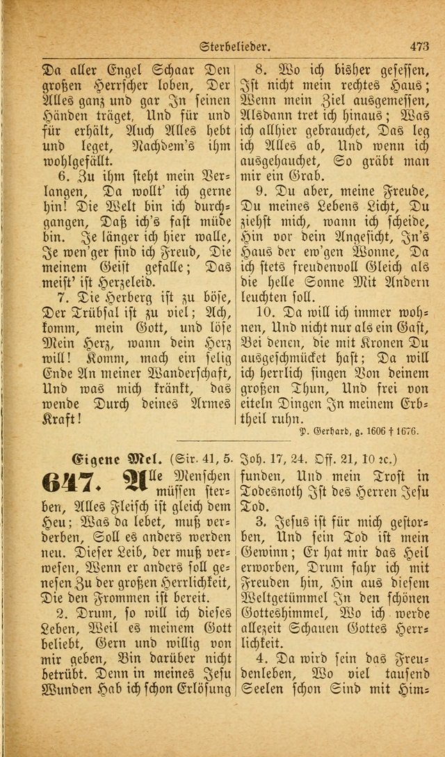 Deutsches Gesangbuch: für den Evangelisch-Lutherische Kirche in den Vereinigten Staaten herausgegen mit kirchlicher Genehmigung  page 527