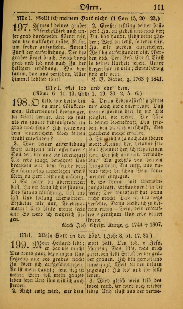 Deutsches Gesangbuch für die Evangelisch-Luterische Kirche in den Vereinigten Staaten: herausgegeben mit kirchlicher Genehmigung (22nd aufl.) page 111