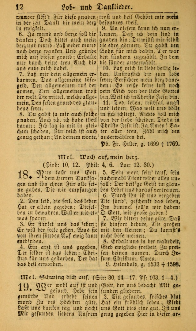 Deutsches Gesangbuch für die Evangelisch-Luterische Kirche in den Vereinigten Staaten: herausgegeben mit kirchlicher Genehmigung (22nd aufl.) page 12