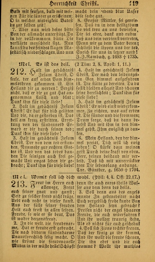 Deutsches Gesangbuch für die Evangelisch-Luterische Kirche in den Vereinigten Staaten: herausgegeben mit kirchlicher Genehmigung (22nd aufl.) page 121