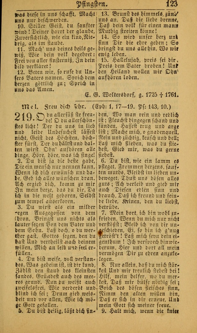 Deutsches Gesangbuch für die Evangelisch-Luterische Kirche in den Vereinigten Staaten: herausgegeben mit kirchlicher Genehmigung (22nd aufl.) page 125