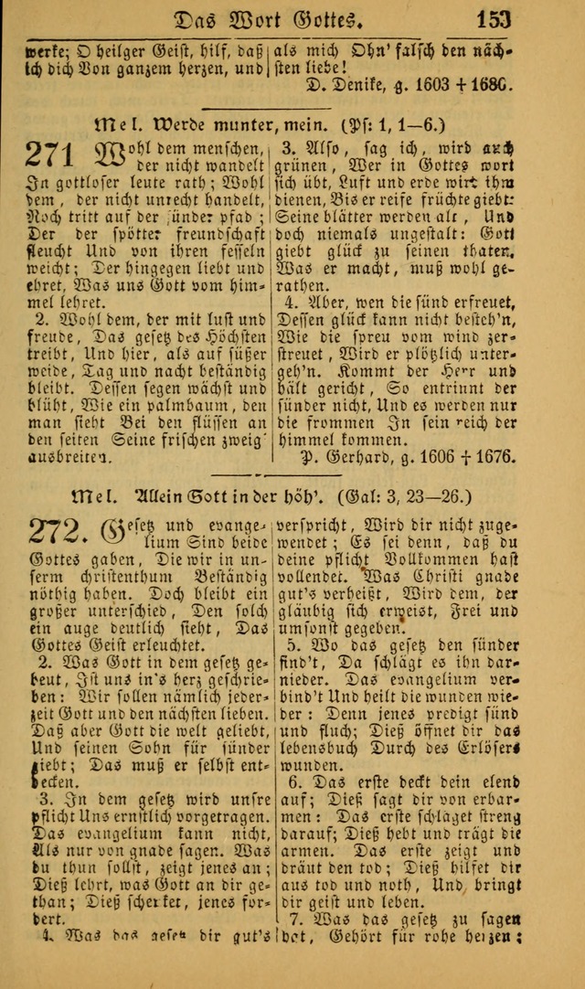 Deutsches Gesangbuch für die Evangelisch-Luterische Kirche in den Vereinigten Staaten: herausgegeben mit kirchlicher Genehmigung (22nd aufl.) page 155