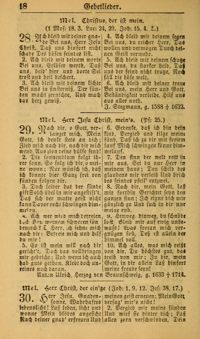 Deutsches Gesangbuch für die Evangelisch-Luterische Kirche in den Vereinigten Staaten: herausgegeben mit kirchlicher Genehmigung (22nd aufl.) page 18