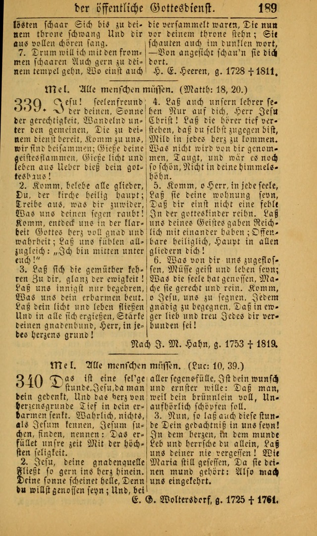 Deutsches Gesangbuch für die Evangelisch-Luterische Kirche in den Vereinigten Staaten: herausgegeben mit kirchlicher Genehmigung (22nd aufl.) page 191