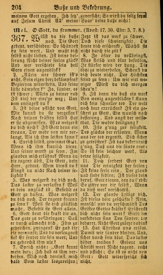 Deutsches Gesangbuch für die Evangelisch-Luterische Kirche in den Vereinigten Staaten: herausgegeben mit kirchlicher Genehmigung (22nd aufl.) page 206