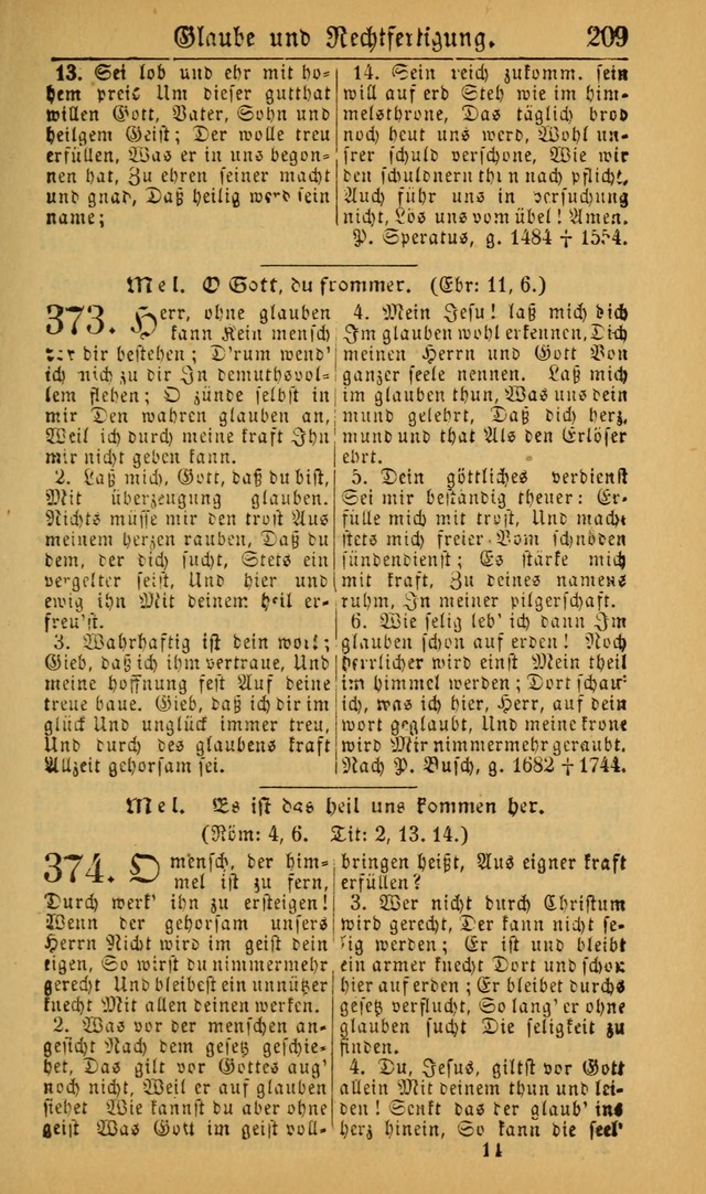 Deutsches Gesangbuch für die Evangelisch-Luterische Kirche in den Vereinigten Staaten: herausgegeben mit kirchlicher Genehmigung (22nd aufl.) page 211