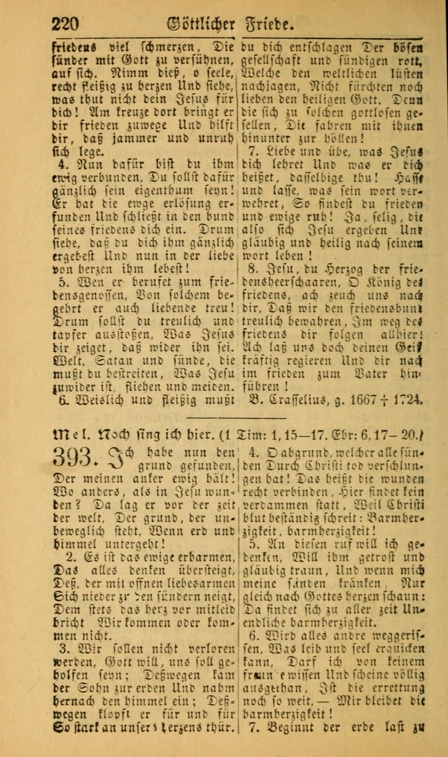 Deutsches Gesangbuch für die Evangelisch-Luterische Kirche in den Vereinigten Staaten: herausgegeben mit kirchlicher Genehmigung (22nd aufl.) page 222
