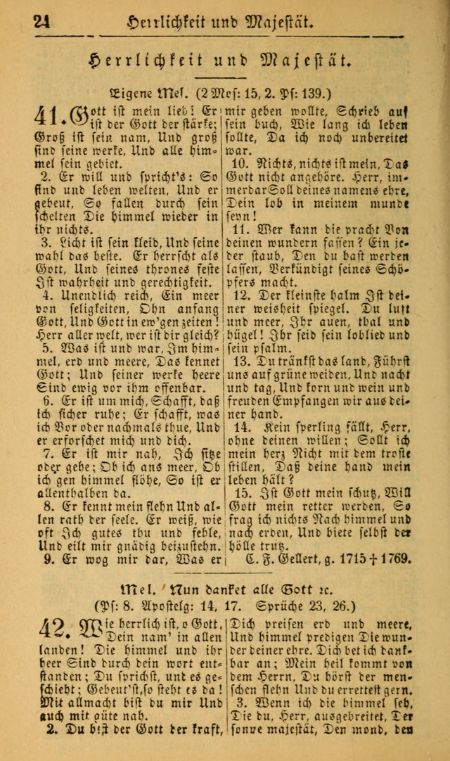 Deutsches Gesangbuch für die Evangelisch-Luterische Kirche in den Vereinigten Staaten: herausgegeben mit kirchlicher Genehmigung (22nd aufl.) page 24