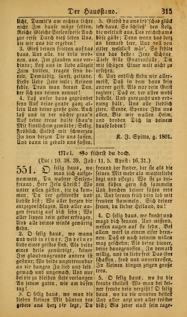 Deutsches Gesangbuch für die Evangelisch-Luterische Kirche in den Vereinigten Staaten: herausgegeben mit kirchlicher Genehmigung (22nd aufl.) page 317