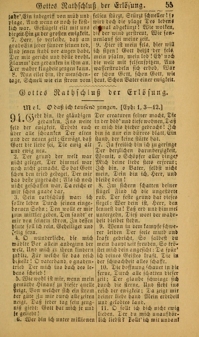 Deutsches Gesangbuch für die Evangelisch-Luterische Kirche in den Vereinigten Staaten: herausgegeben mit kirchlicher Genehmigung (22nd aufl.) page 55