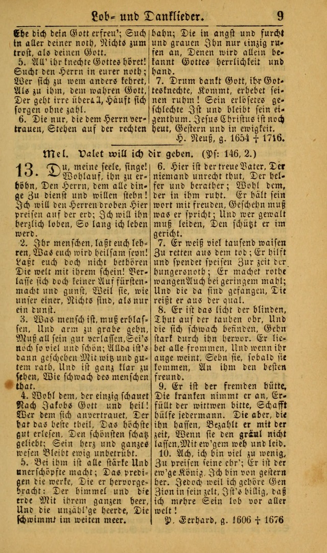 Deutsches Gesangbuch für die Evangelisch-Luterische Kirche in den Vereinigten Staaten: herausgegeben mit kirchlicher Genehmigung (22nd aufl.) page 9