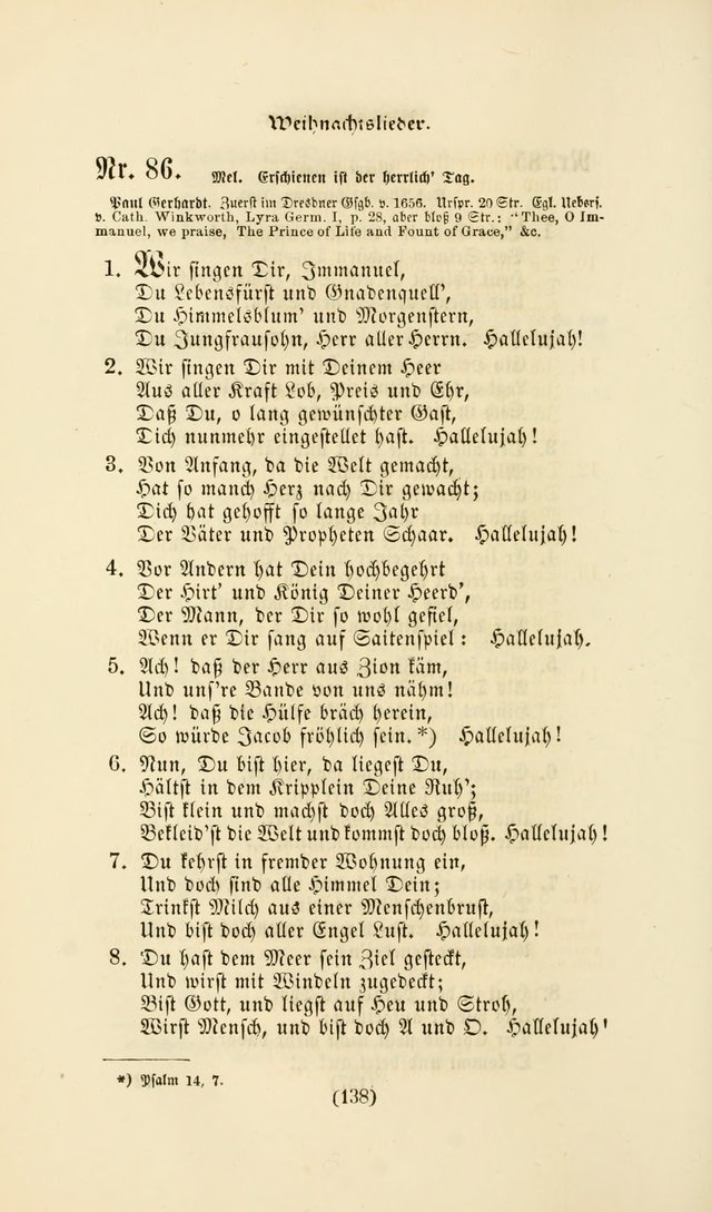 Deutsches Gesangbuch: eine auswahl geistlicher Lieder aus allen Zeiten der Christlichen Kirche page 135