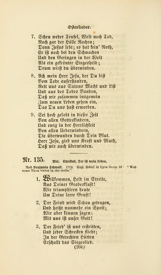Deutsches Gesangbuch: eine auswahl geistlicher Lieder aus allen Zeiten der Christlichen Kirche page 201