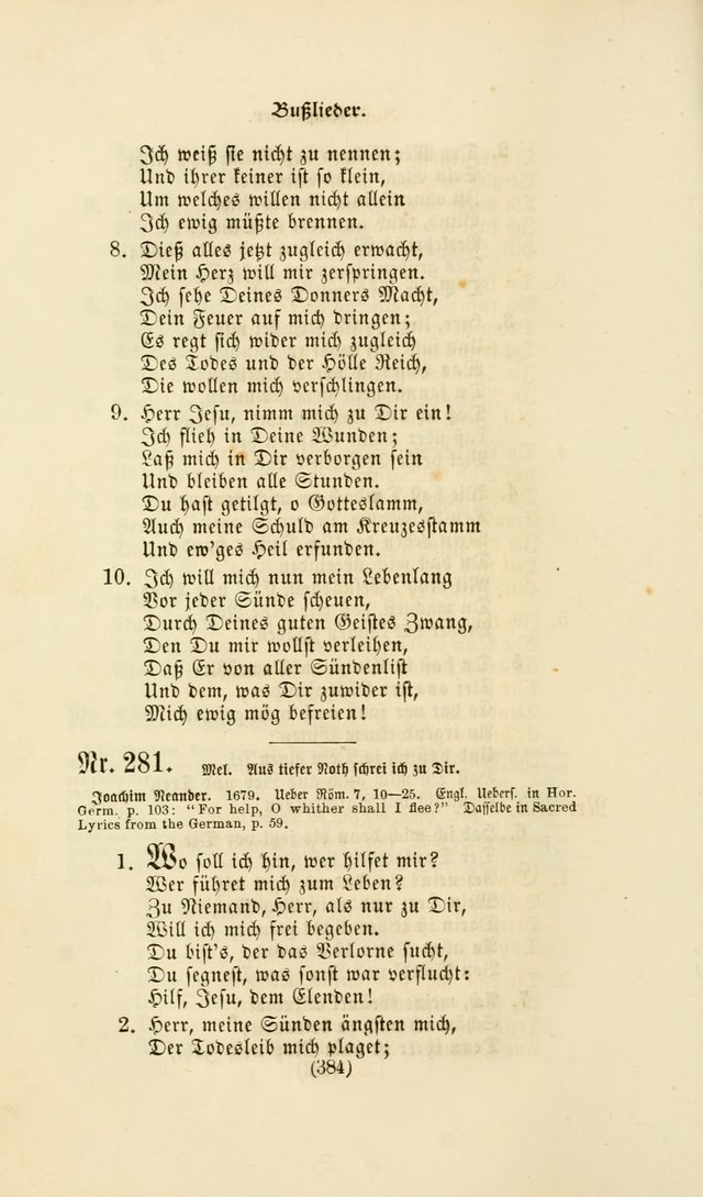 Deutsches Gesangbuch: eine auswahl geistlicher Lieder aus allen Zeiten der Christlichen Kirche page 381