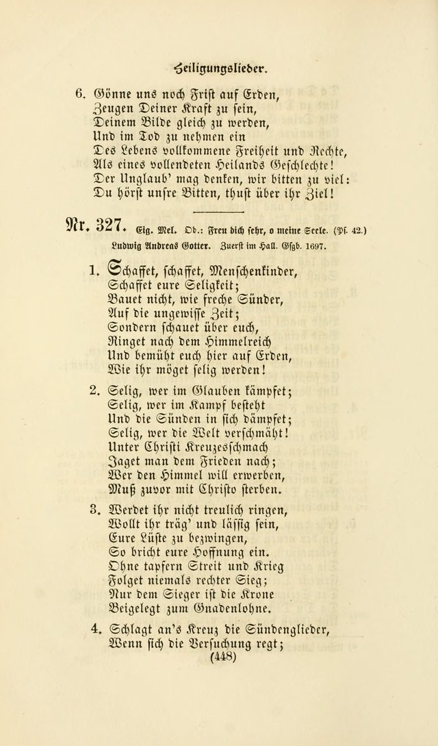 Deutsches Gesangbuch: eine auswahl geistlicher Lieder aus allen Zeiten der Christlichen Kirche page 445