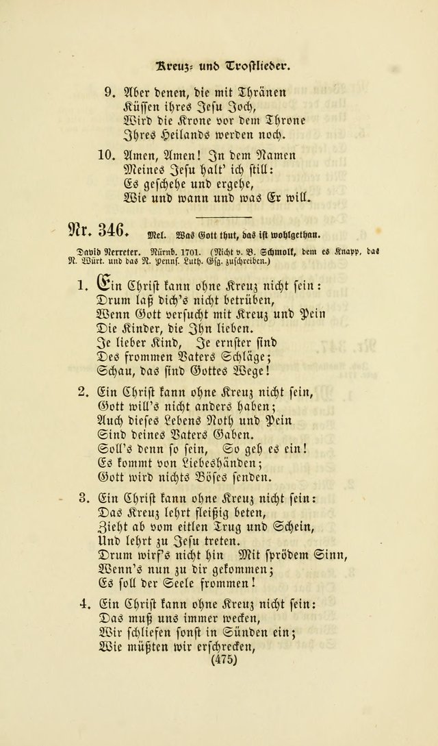 Deutsches Gesangbuch: eine auswahl geistlicher Lieder aus allen Zeiten der Christlichen Kirche page 472