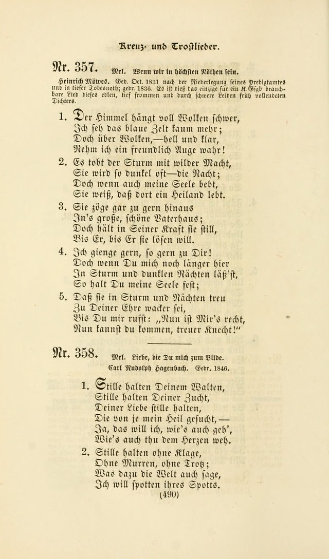 Deutsches Gesangbuch: eine auswahl geistlicher Lieder aus allen Zeiten der Christlichen Kirche page 487