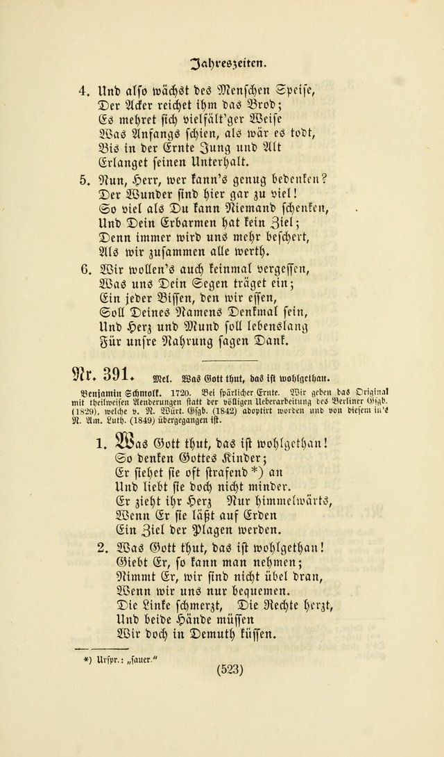 Deutsches Gesangbuch: eine auswahl geistlicher Lieder aus allen Zeiten der Christlichen Kirche page 520