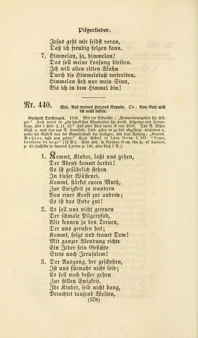 Deutsches Gesangbuch: eine auswahl geistlicher Lieder aus allen Zeiten der Christlichen Kirche page 575