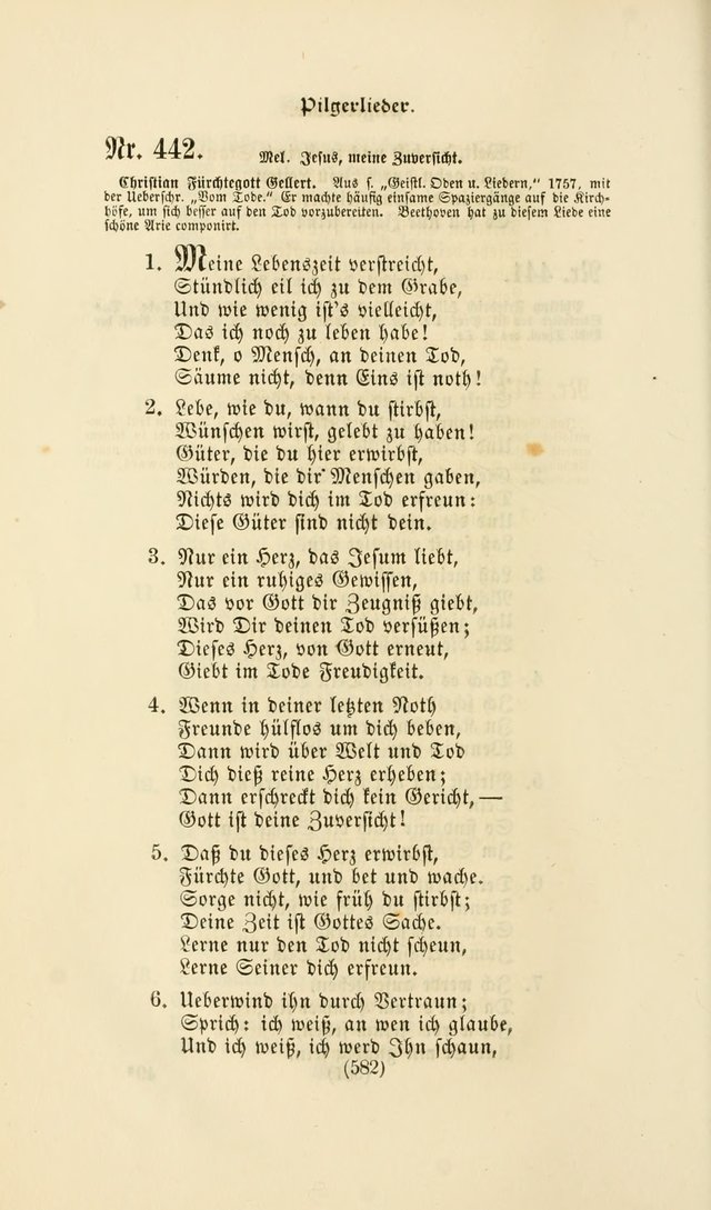 Deutsches Gesangbuch: eine auswahl geistlicher Lieder aus allen Zeiten der Christlichen Kirche page 579