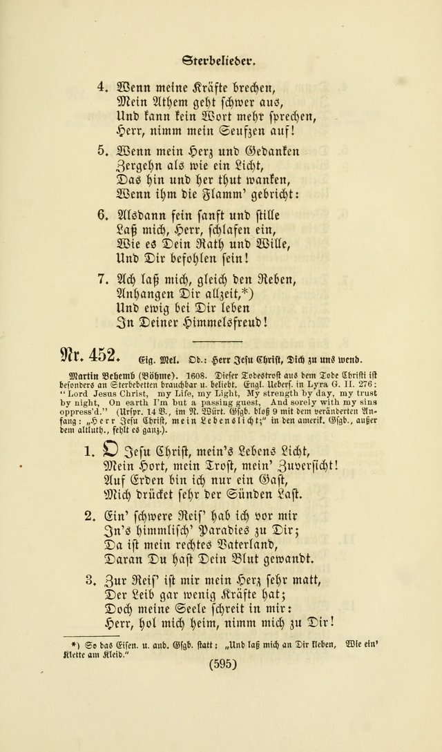 Deutsches Gesangbuch: eine auswahl geistlicher Lieder aus allen Zeiten der Christlichen Kirche page 592
