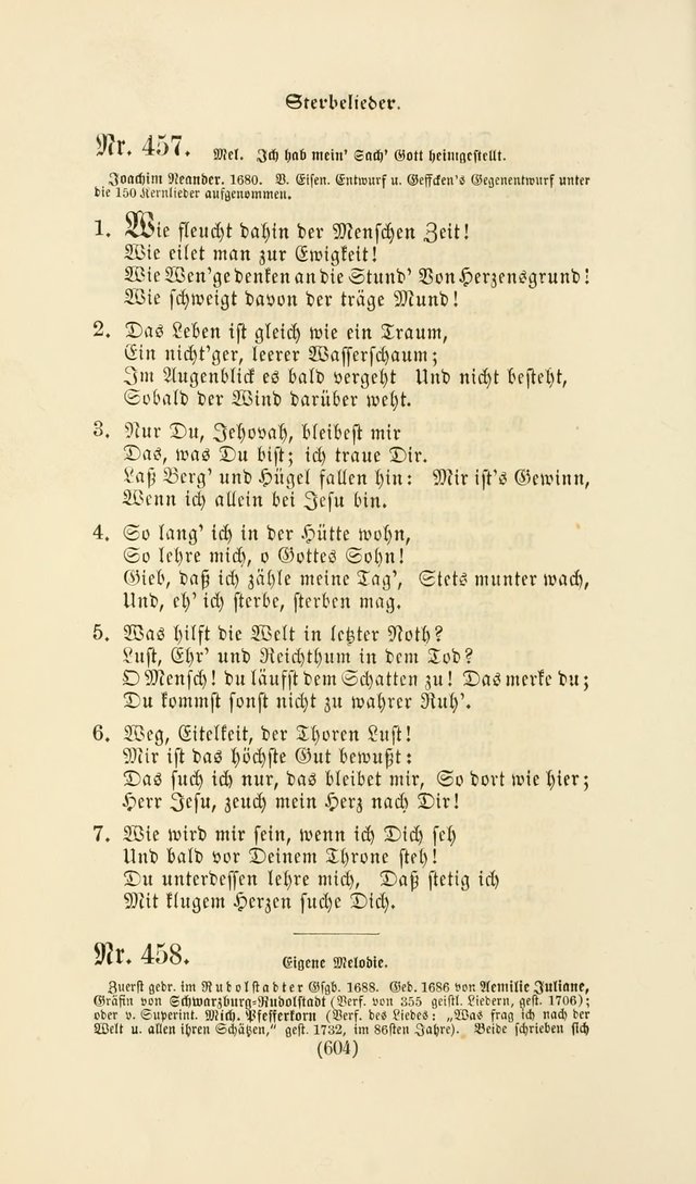 Deutsches Gesangbuch: eine auswahl geistlicher Lieder aus allen Zeiten der Christlichen Kirche page 601