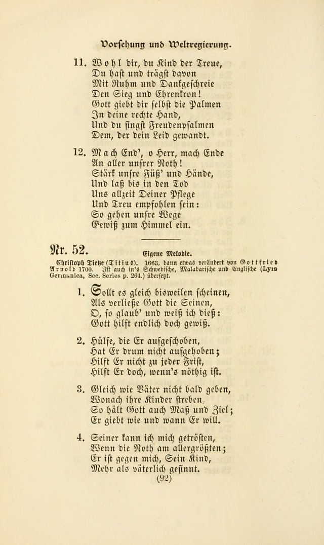 Deutsches Gesangbuch: eine auswahl geistlicher Lieder aus allen Zeiten der Christlichen Kirche page 89