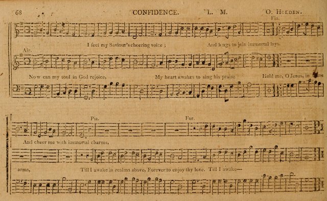 The Delights of Harmony; or, Norfolk Compiler: being a new collection of psalm tunes, hymns and anthems with a variety of set pieces, from the most approved American and European authors... page 68