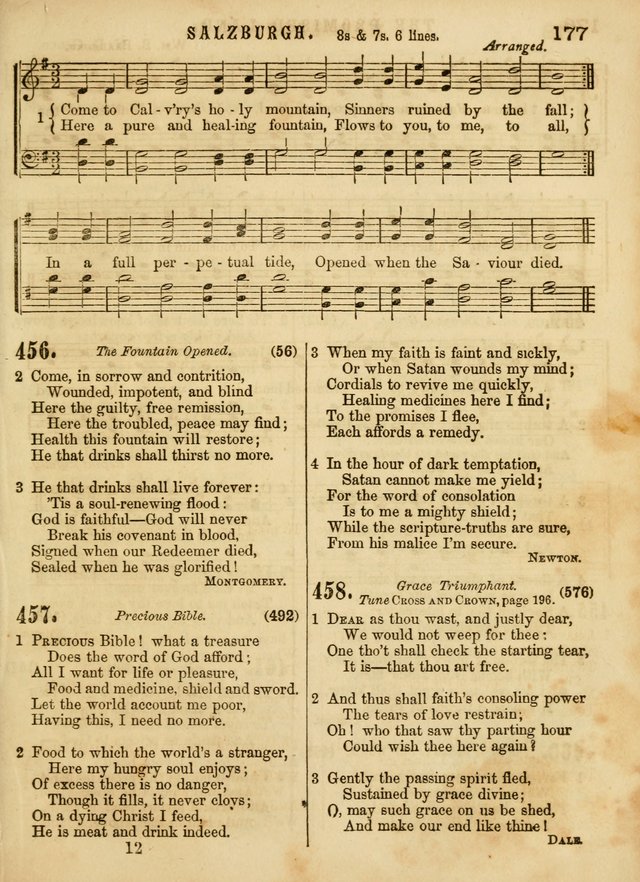 The Devotional Hymn and Tune Book: for social and public worship page 177