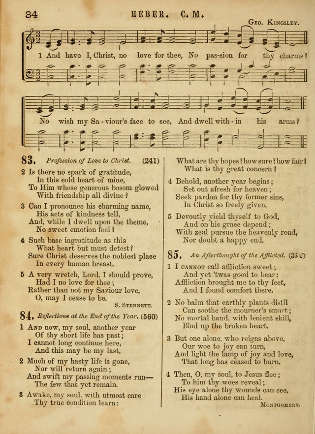 The Devotional Hymn and Tune Book: for social and public worship page 34
