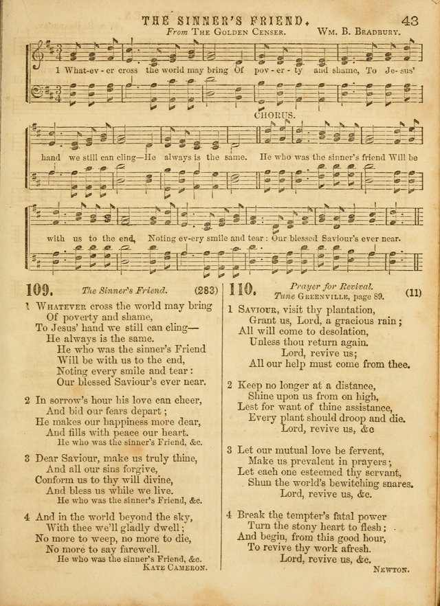 The Devotional Hymn and Tune Book: for social and public worship page 43