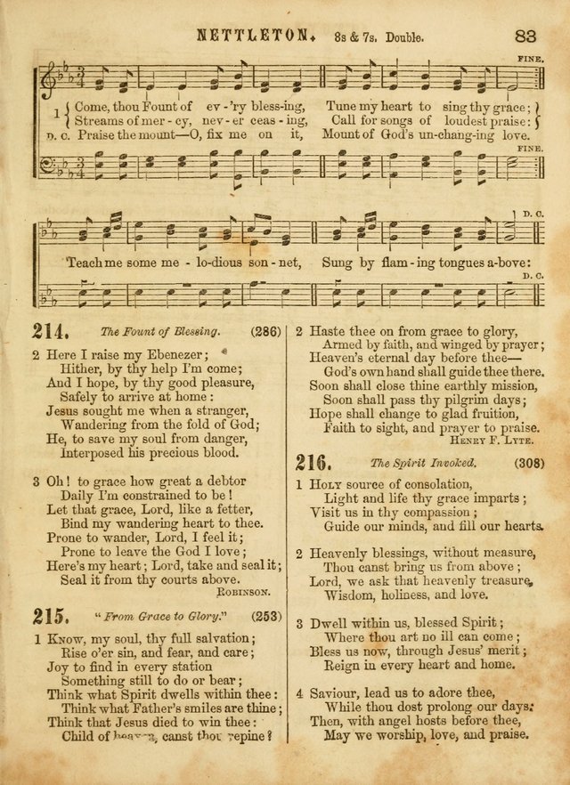The Devotional Hymn and Tune Book: for social and public worship page 83