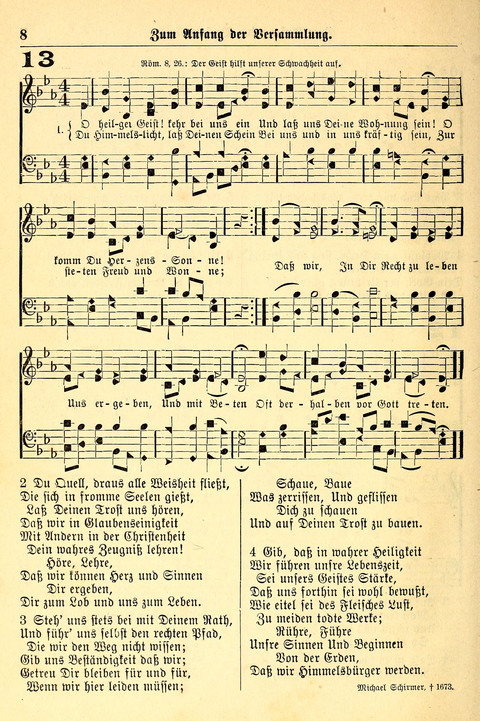 Deutsches Lieder- und Melodienbuch: mit einem Anhang englisher Lieder page 8