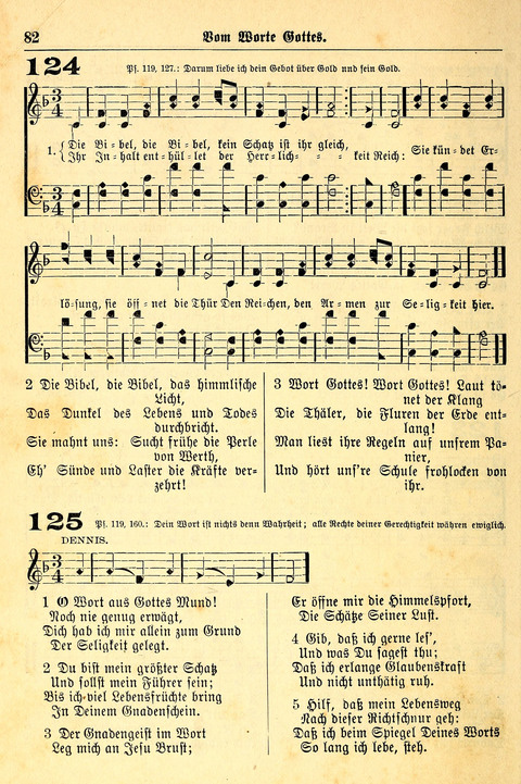 Deutsches Lieder- und Melodienbuch: mit einem Anhang englisher Lieder page 82