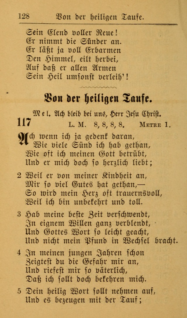 Die allgemeine Lieder-Sammlung zum privat und öffentlichen Gottes-Dienst: mit fleiß zusammengetragen (2nd Aufl.) page 128