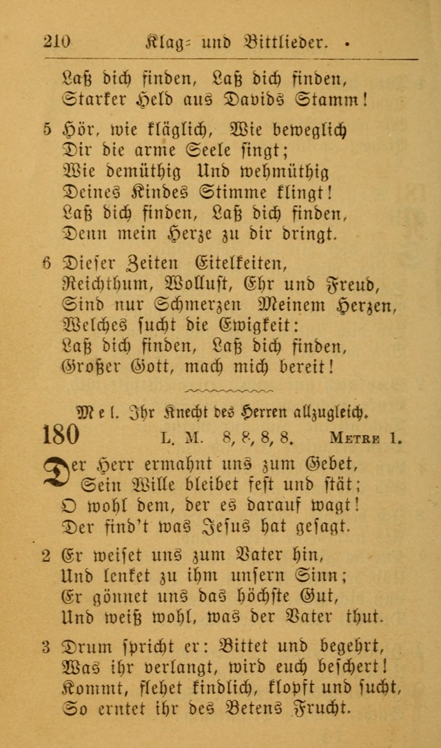 Die allgemeine Lieder-Sammlung zum privat und öffentlichen Gottes-Dienst: mit fleiß zusammengetragen (2nd Aufl.) page 210