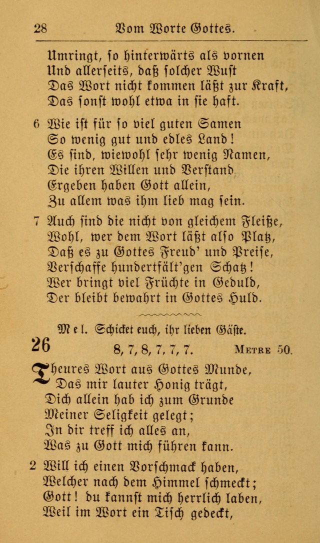 Die allgemeine Lieder-Sammlung zum privat und öffentlichen Gottes-Dienst: mit fleiß zusammengetragen (2nd Aufl.) page 28