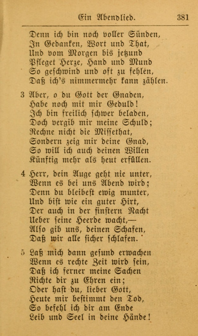 Die allgemeine Lieder-Sammlung zum privat und öffentlichen Gottes-Dienst: mit fleiß zusammengetragen (2nd Aufl.) page 381