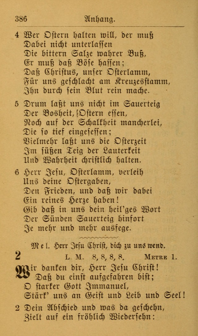 Die allgemeine Lieder-Sammlung zum privat und öffentlichen Gottes-Dienst: mit fleiß zusammengetragen (2nd Aufl.) page 386